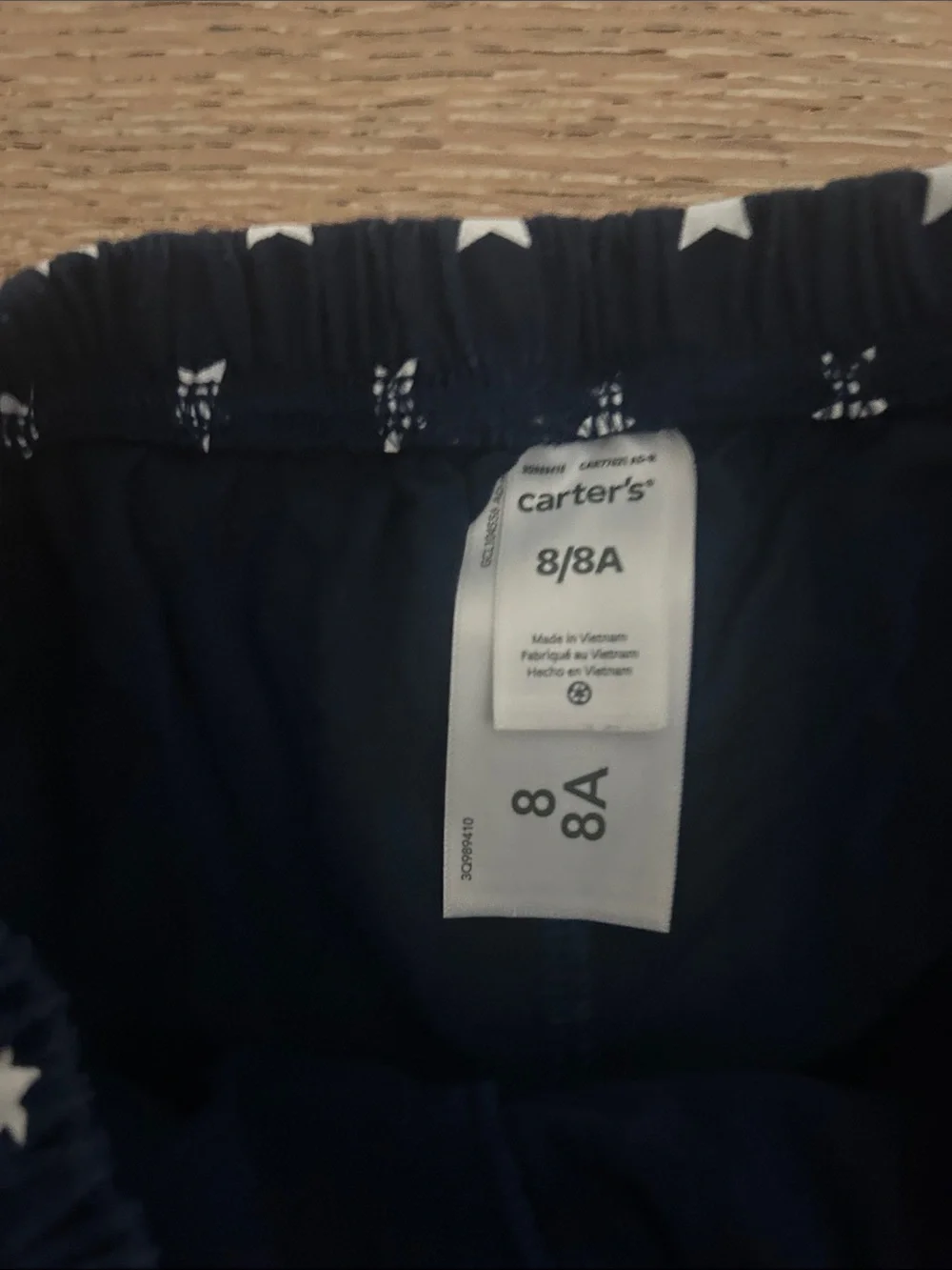 Carter's Navy Skirt with White Star Print